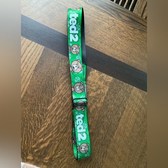 BUCKLE DOWN Seatbelt Belt TED Green Adjustable Made in USA MEN’S Size 32-36” - Picture 4 of 8